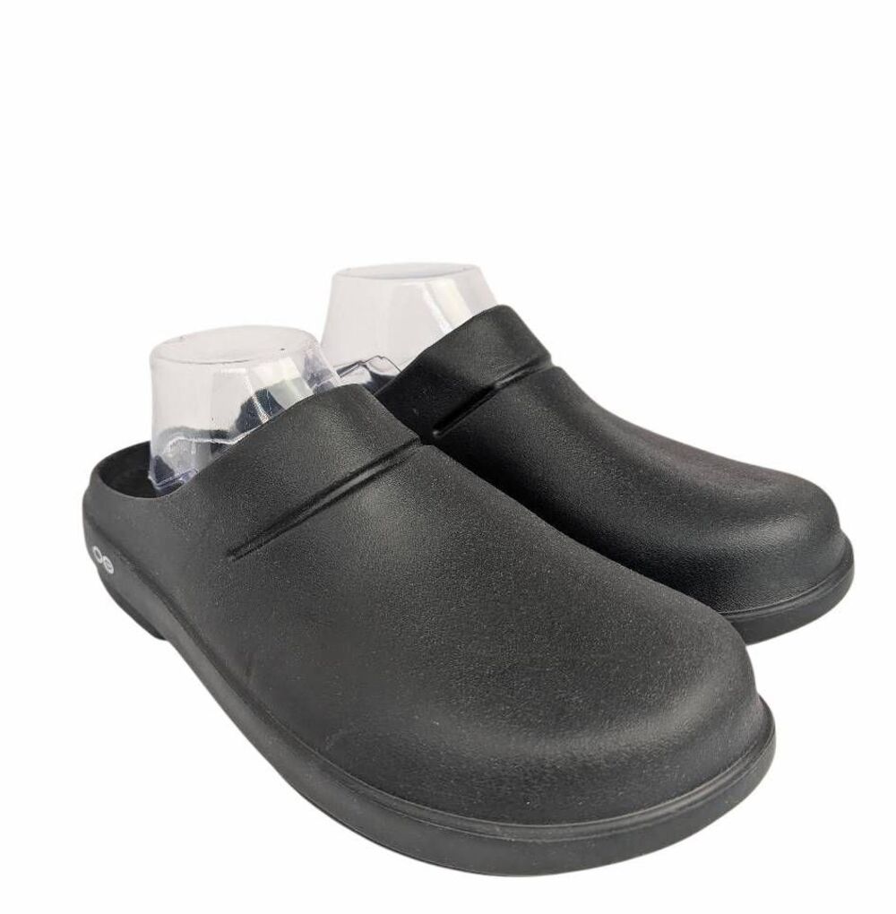 OOFOS oocloog Black foam recovery comfort clogs slip on mens 11 womens 13